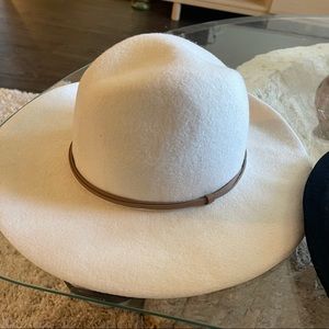 White felt hat